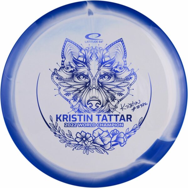 world champion Kristin Tattar blue