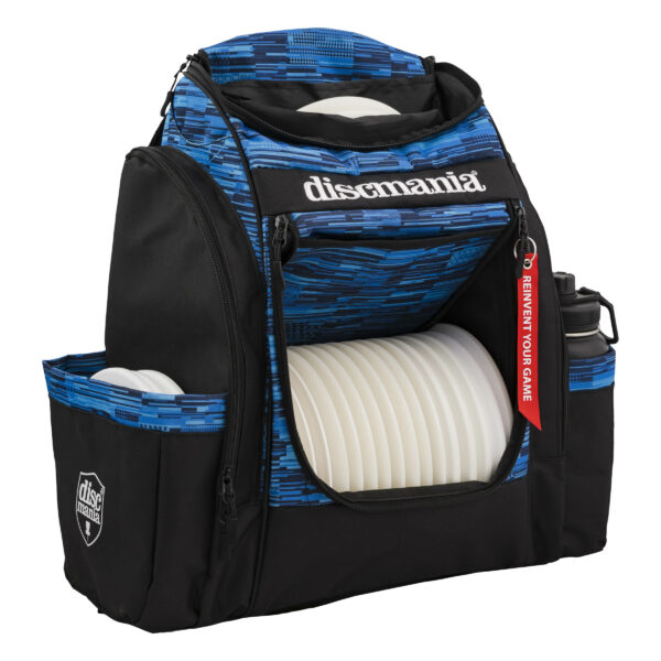 Discmania Fanatic Sky backpack blue open front