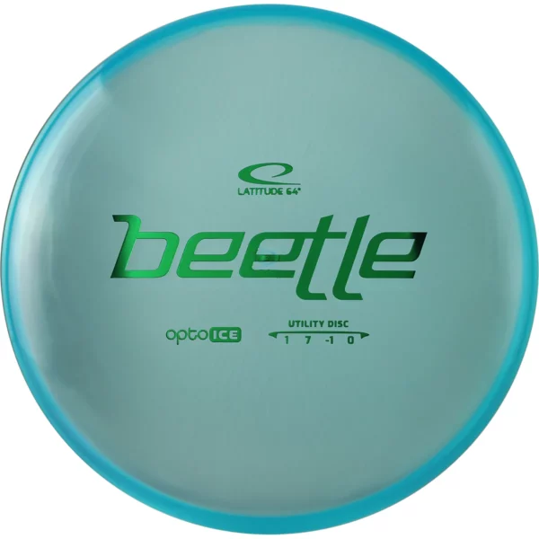 Latitude 64 Opto Ice Beetle i Turkis: En alsidig disc, perfekt til frisbeegolf upshots og afslappede kast-og-fang-leg