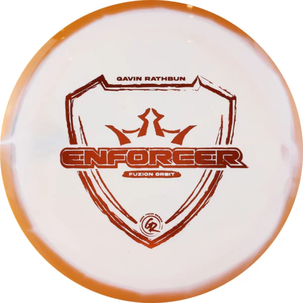 Dynamic Discs Fuzion Orbit Enforcer Gavin Rathbun orange