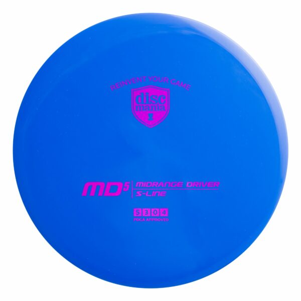 Discmania S-line MD5 blue er den nye genskabte MD5 uden bead og er fantastisk i vind og til forhåndskast