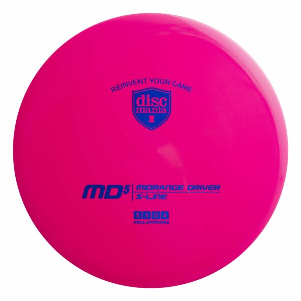 Discmania S-line MD5 pink er den nye genskabte MD5 uden bead og er fantastisk i vind og til forhåndskast