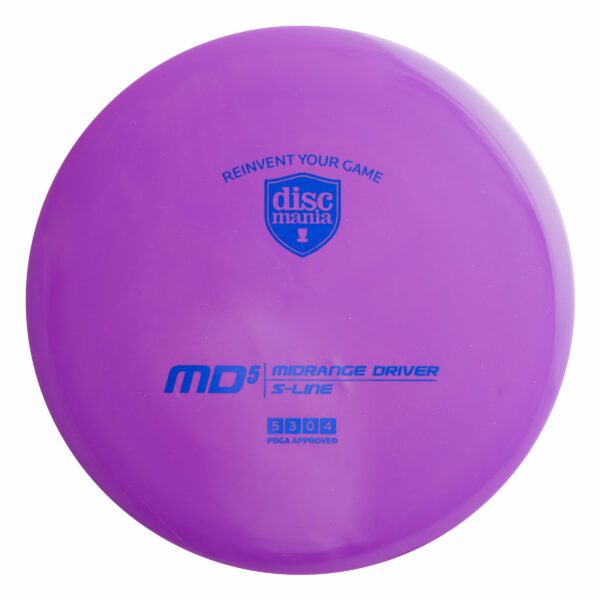 Discmania S-line MD5 purple er den nye genskabte MD5 uden bead og er fantastisk i vind og til forhåndskast